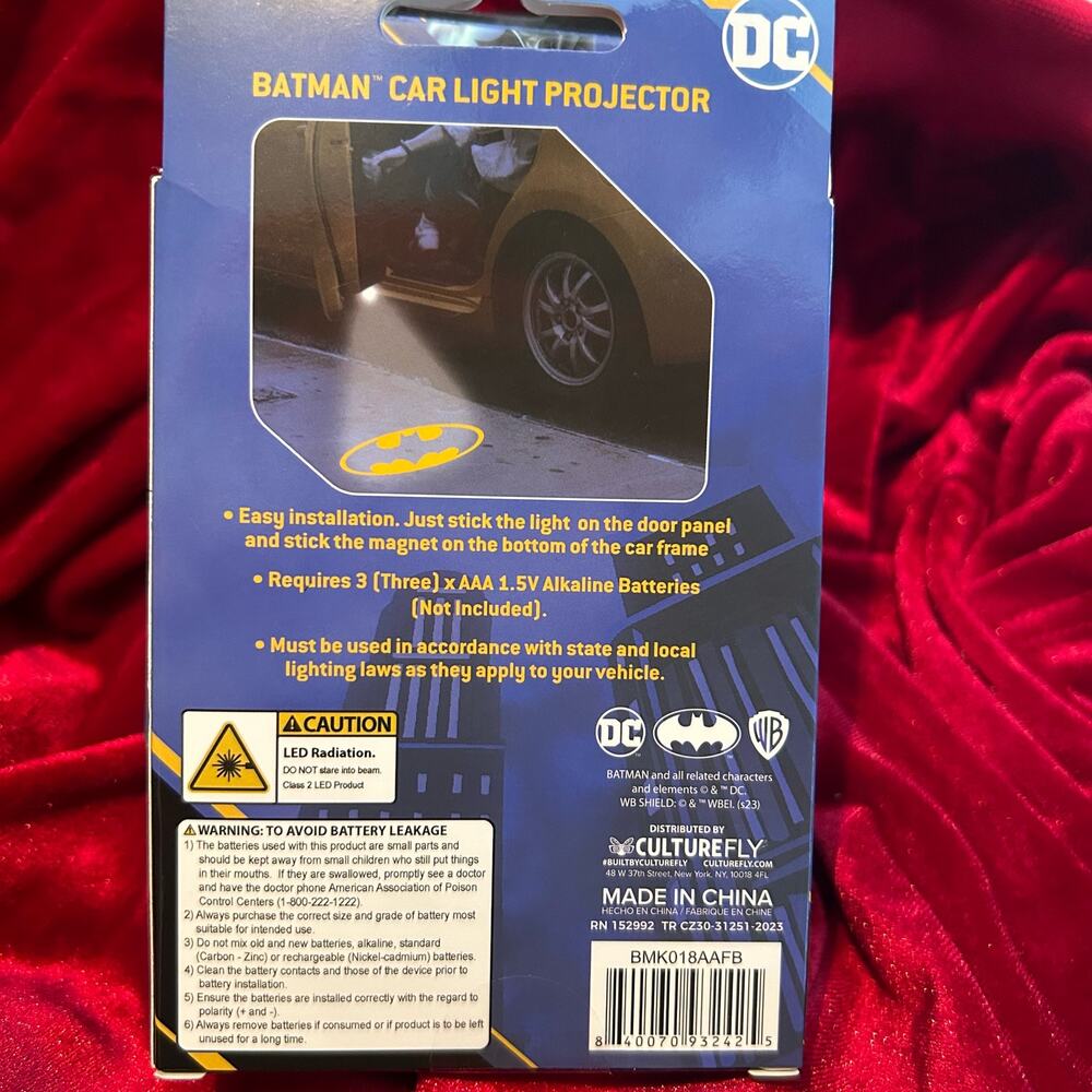 ♡ NEW DC Batman Car Light Door Projector - Picture 3 of 3